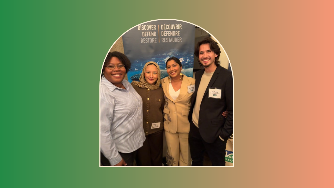 Four BIPOC youth smiling